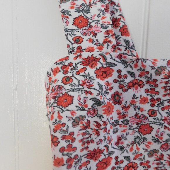 🦌 Abercrombie & Fitch Floral Cropped Smocked Tank Size M - Picture 8 of 15
